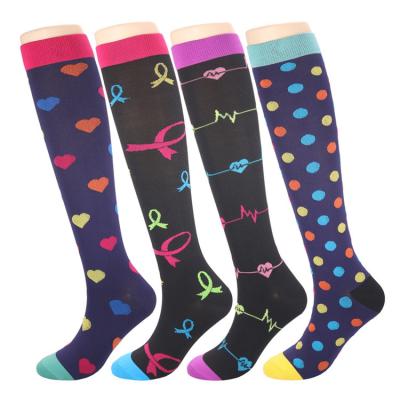 China Anti-Bacterial Factory Hot Sales Compression Socks Graduated Support Stockings For Prevents Swelling And Pain for sale