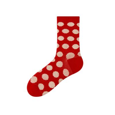 China QUICK DRY Cheap Price Red Retro Festive Christmas Warm And Comfortable Women'S Socks Spring And Autumn for sale