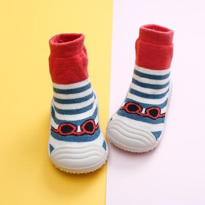 China Antibacterial Promotional High Density Flower Baby Socks Comfortable Breathable Baby Sock Shoe Socks for sale