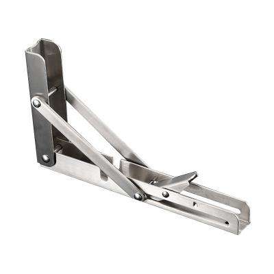 China Heavy Duty Stainless Steel Metal Table Folding Brackets Stainless Steel Furniture Shelf Bracket for sale