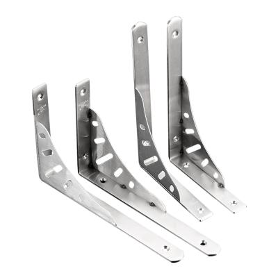 China Heavy Duty Customized Stainless Steel Bracket Wall Mount Right Angle Shelf Brackets Stainless Steel To Support Fixed for sale