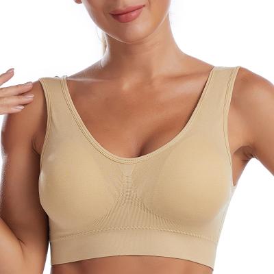 China Geniuses Breathable Sexy Bra With Seamless Pads Push Up Bra Wireless Yoga Sports Bra for sale