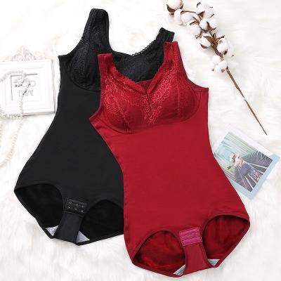 China Plus Size Breathable Women's Underwear Body Shaper Slimming Shaper Shapewear Slimming Bodysuits Crochet Corset With Velvet for sale