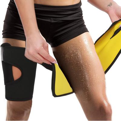 China QUICK DRY Women Men Sports Sauna Corset Thigh Trimmer Belt Sweat Diet Shaping Strap Weight Loss Legging Shapers Wrap for sale