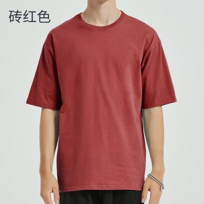 China white LOGO Custom Digital Printing Anti-wrinkle factory direct sale shorts sleeve O neck shirt men's T-shirt 100% cotton clothing stock for sale