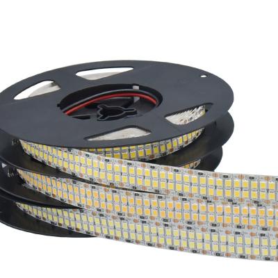 China LANDSCAPE flexible led strip dc12v dc24v double rows 2835 led strip light high brightness 480leds/meter ip20 15mm width non waterproof pcb for sale