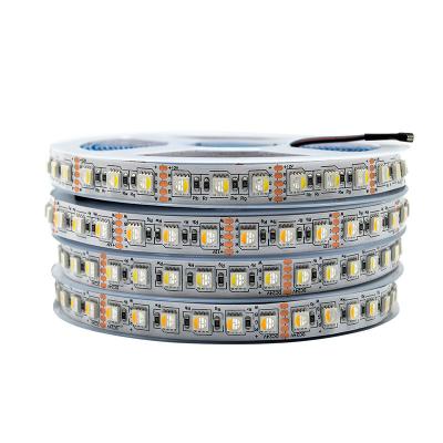 China LANDSCAPE promotional led strip light rgbw 4in1 chip led 84leds/meter 96leds/meter dc 12v 24v flexible led rope light 5meter long for sale