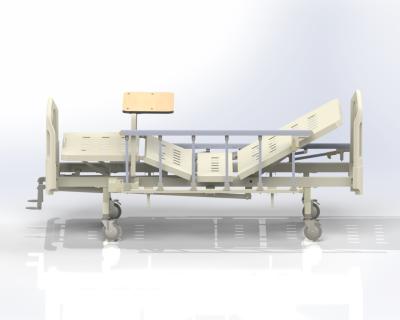 China HL-9901W2 Hospital Room Side Rail Aluminum Patient Hospital Bed (ABS) With 2 Function for sale