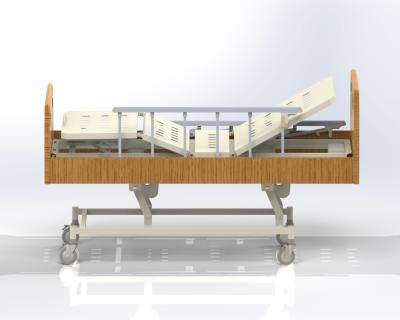 China HL-020D3 New Style Hospital Solid Wood Electric Bed With Universal Wheel for sale