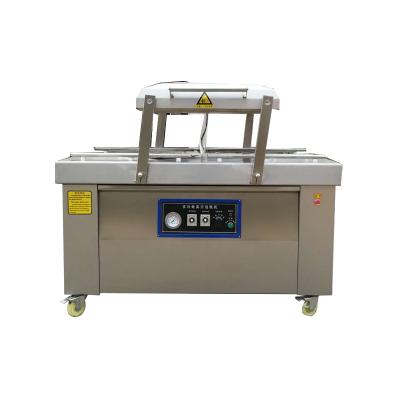 China Easy Operation Double Chamber Vacuum Packing Machine For Dried Seafood/Salted Meat/Fish/Pork/Beef/Rice for sale