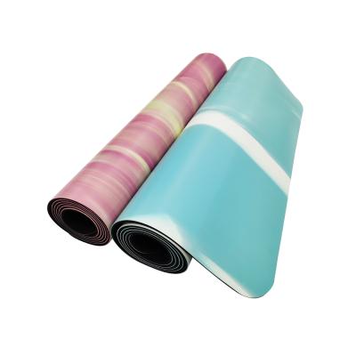 China Dirt-resistant and wear-resistant custom yoga mat PU natural rubber yoga mat Ant slip PU leather yoga mat for sale