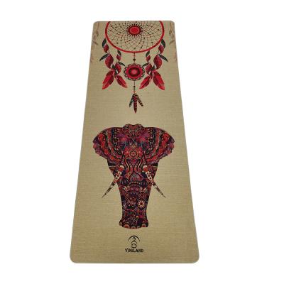 China Wholesale Custom Attractive Fashion Jute Eco-Friendly Natural Organic Yoga Mat Durable Anti Slip Design Anti Slip for sale