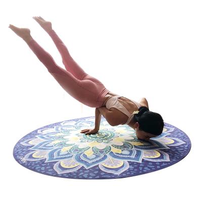 China Yugland Anti-Slip Durable Exercise Slip-Resistant Suede Customized Round Yoga Mat for sale