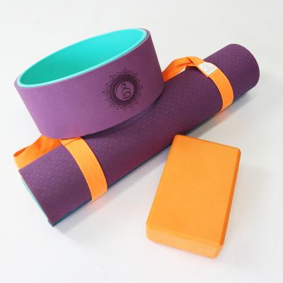 China Top-Handle in Wet and Dry Yoga Mat Tpe Printed Tpe Yoga Mat Tpe Yoga Mat 10Mm for sale