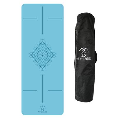 China Upper-Handle In Yugland PU Wet And Dry Customizable Yoga Mat Made Of Tpe Material Can Be Used For Gym Exercise for sale