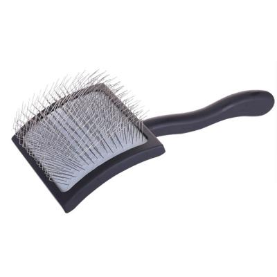 China Sturdy Soft Rubber Cushion Pin Brush Slicker for Dogs with Long Hair, Great for Detangling and Removing Loose Undercoat or Shed Fur for sale