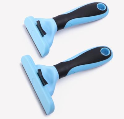 China Viable Dog Deshedding Tool, Cat Shedding Dematting Brush, Self Cleaning Pet Stripping Comb to Remove 90% Dead Knots, Tangles, Undercoat for sale