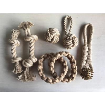 China Viable Original Materials Pet Cotton Rope Toy Dog Rope Toy Set Rope Dog Toy for sale