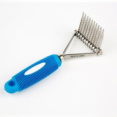 China 1 Side Viable Pet Hair Knit Comb Dog Mat Pet Hair Remover Pet Cleaning Brush for sale