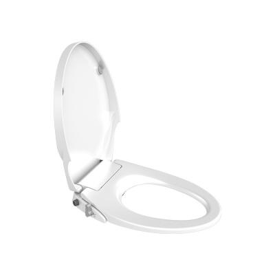 China White Soft Narrow V-shaped Non-electric Toilet Seats Rear&feminine Cleaning PP Slow-end Toilet Seat Cover With Bidet Function Non-electric Bidet for sale