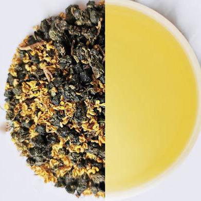 China Loose Tea Scented Sweet Premium Scented with Gui Hua Blossoms Osmanthus Taiwan Loose Oolong Tea for sale