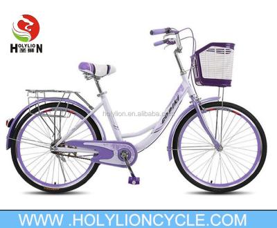 China Cheap bicycle 26inch steel ladies go bicycling, city bicycle, commuter bike best-selling products for sale