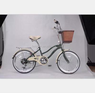 China COOLKI 6 Speed ​​Street City Bicycle Steel Bike With Basket Carrier For Lady Bike Bicycle for sale