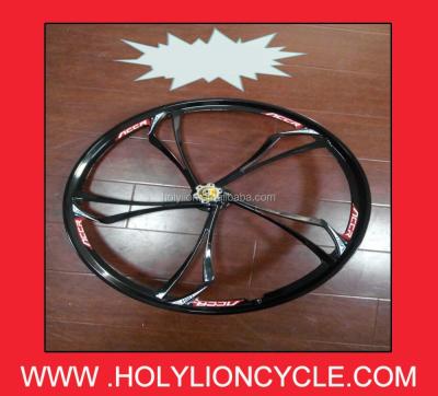 China 26inch Magnesium Alloy Mountain Bike Wheel Magnesium Alloy Bicycle Wheels/5Spoke-W-SS002 for sale