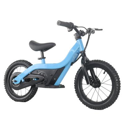 China Two Wheels Aluminum Alloy Frame 24V Kids Electric Bike Electric Children Balance Bike for sale