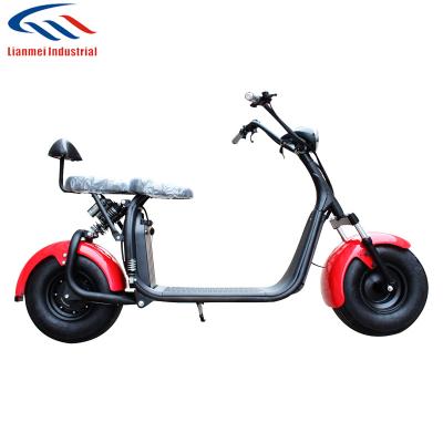 China Electric Scooter 1000W/1500W Electric Motorcycle Citycoco Two Wheel Unisex Fat Tire With Two Seat for sale