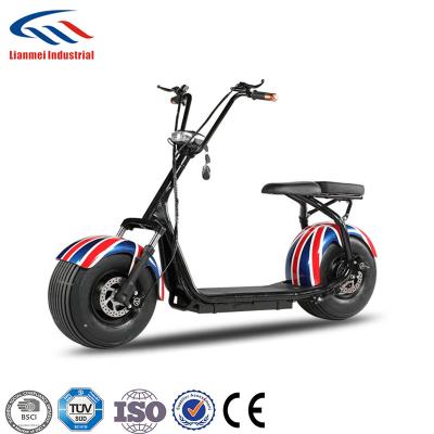 China Off Road Electric Motorcycle 1500W Two Seat Unisex Electric Scooter 1000W Fat Tire For Adult for sale