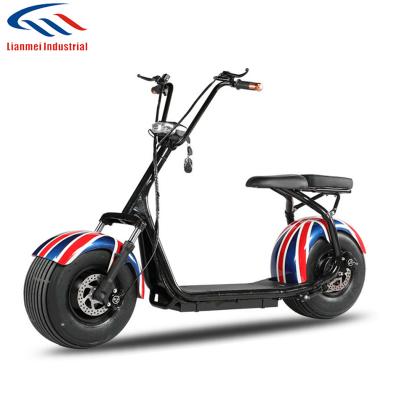 China 2022 New Design Citycoco 35km/h Speed ​​1000W Unisex Fast Electric Scooter With Aluminum Wheel for sale