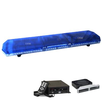 China Bright PC Dome HS4120 Blue Led Flashing Light Warning Bar for sale