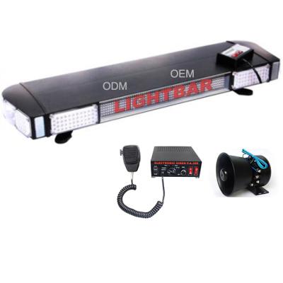 China Good Quality Aluminum Warning HS1040D Flashing Display Led Police Light Bar for sale