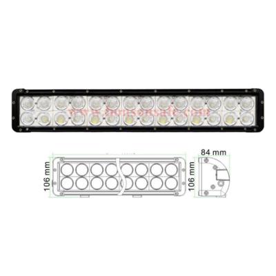 China Die-cast aluminum housing/PC cover LED light bar double row offroad Cree led lightbar for truck BT-2280 for sale