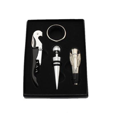 China Customized wholesale cheap corkscrew recyclable square box cardboard wine opener set gift corkscrew for wine accesory for sale