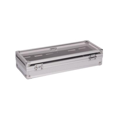 China Metal 6 Slots Watch Box Aluminum Alloy Watch Box Gift Box for sale