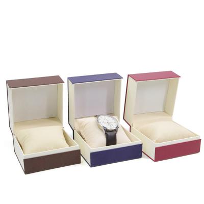 China Watch Storage Customized Men's And Women's Luxury Square Watch Packaging Gift Box With Pillow for sale