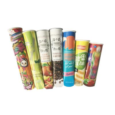 China Disposable Calippo Tubes Eco Custom Design Ice Cream Paper Cone Squeeze Cup Pipe Packaging Ice Cream Containers Suppliers Wholesale for sale