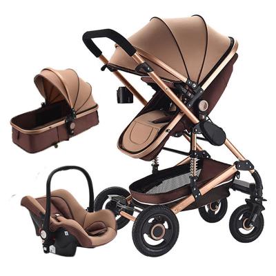 China Carry Baby EN Certificate foldable baby carriage 2 in 1 high landscape baby stroller 3 in 1 baby pram European for sale