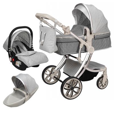 China Baby Carrier Aluminum Alloy Fashion 4 Wheel Baby Stroller 3 in 1 baby stroller luxury bebe for sale