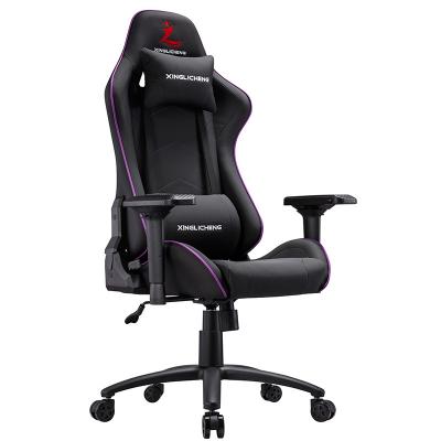 China (Height)Adjustable PU Leather Office Gaming Chair Wear Resistant Black Hard With The Lines Of Foshan Purples Wekis for sale