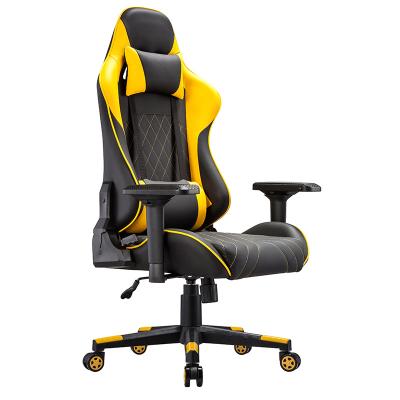 China (Height)Adjustable Gaming Chair Yellow And Adult Gaming Chair for sale