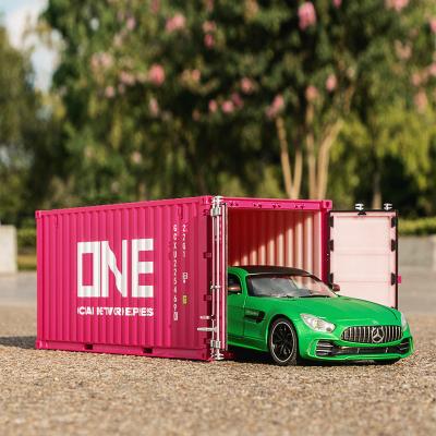 China Europe The Door Can Be Opened, Custom Ornaments, Business Gifts 1:24 Scale Plastic Shipping Container Model for sale