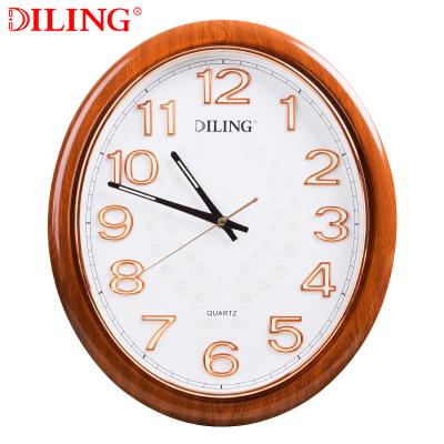 China High Quality Radium Oval Silent Digital Clock 3d Movement LUMINOVA DILING OEM/ODM Simple Design For Bedrooms Gift for sale