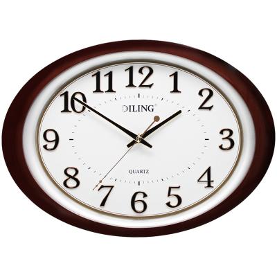 China Modern Personalized Decorative Black Gymnasium Quartz Clock Japan DILING Style 3d Wall Clocks Digital Garden Cross Oval Wall Clocks for sale