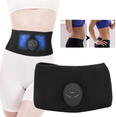 China Homegym EMS Abdominal Muscle Toner Belt, Heated Waist Belt Belt Adjustable Waist Cincher Trimmer Sauna for sale