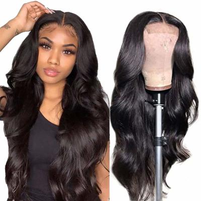 China Brazilian Body Wave Lace Front Wigs Hair Pre Plucked Bleached Knots Baby Hair Glueless 4 inch×4 inch（18,20,22,24 inch） for sale