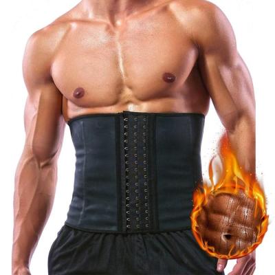 China Men Waist Trainer Corset Weight Loss Fitness Girdle Slimming Belt Tummy Shaper Fat Burner Sweat Belt for sale