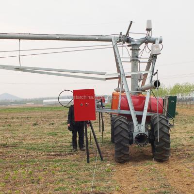 China Maximize Irrigation Field Center Pivot Irrigation Lateral Motion Irrigation System With Poly Lined Pipes For Sale for sale